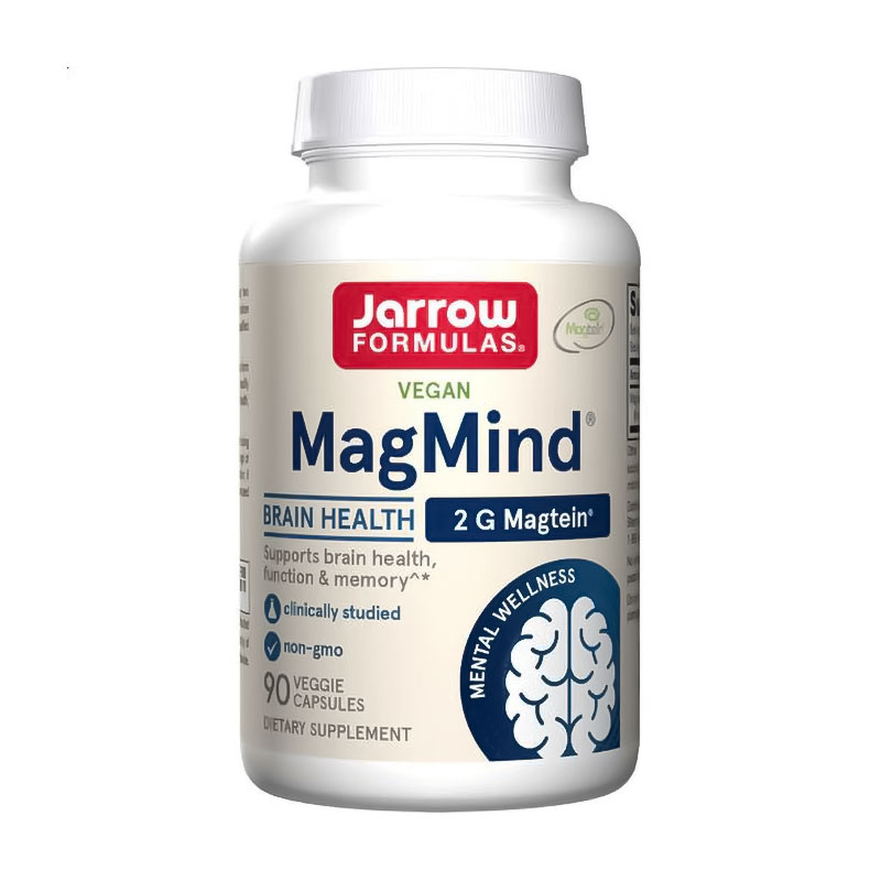 Магній L-треонат Jarrow Formulas Vegan MagMind, 90 вегетаріанських капсул
